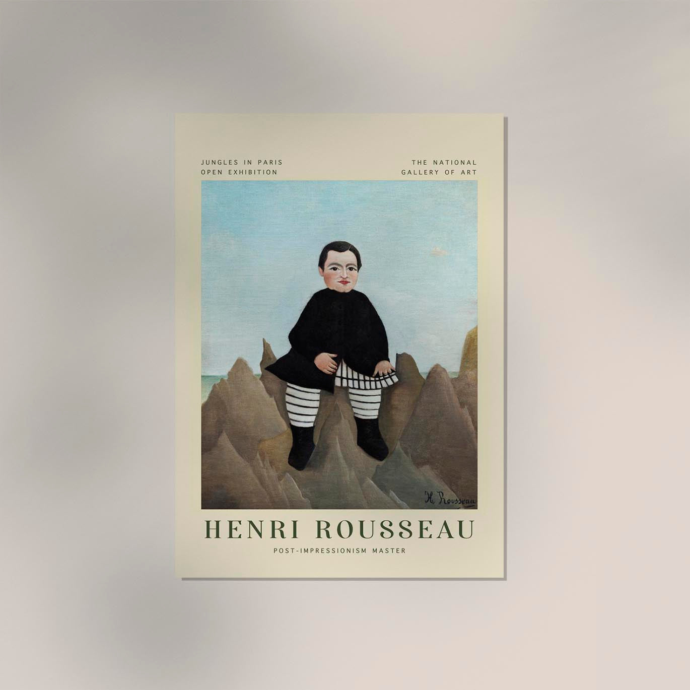 Boy on the Rocks Rousseau Exhibition Poster