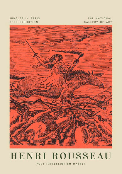 La Guerre Rousseau Exhibition Poster