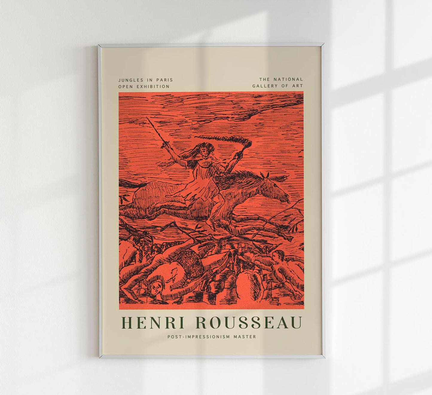 La Guerre Rousseau Exhibition Poster