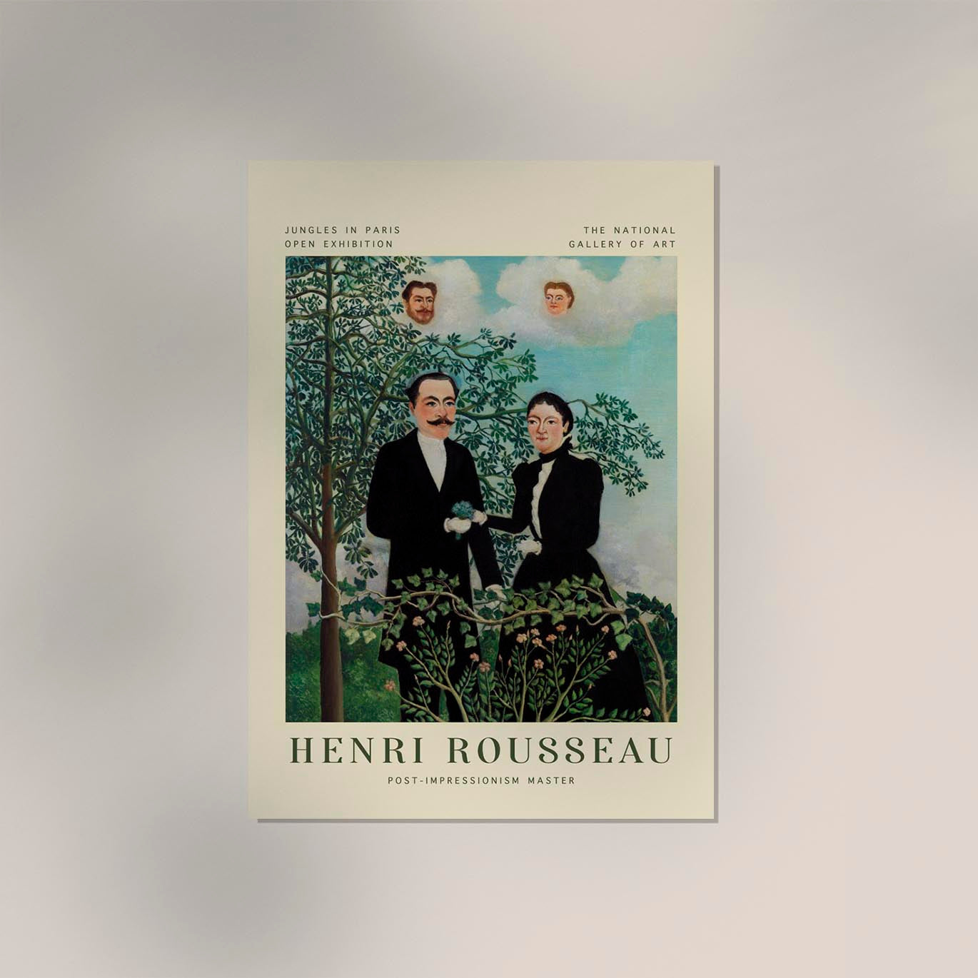 The Past and the Present Rousseau Exhibition Poster