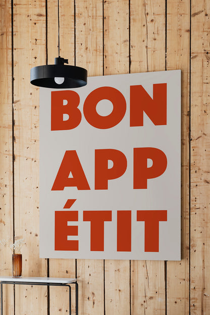 Bon Appétit Red Art Print