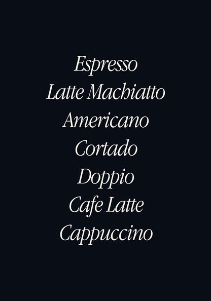 The Coffee List Dark Art Poster