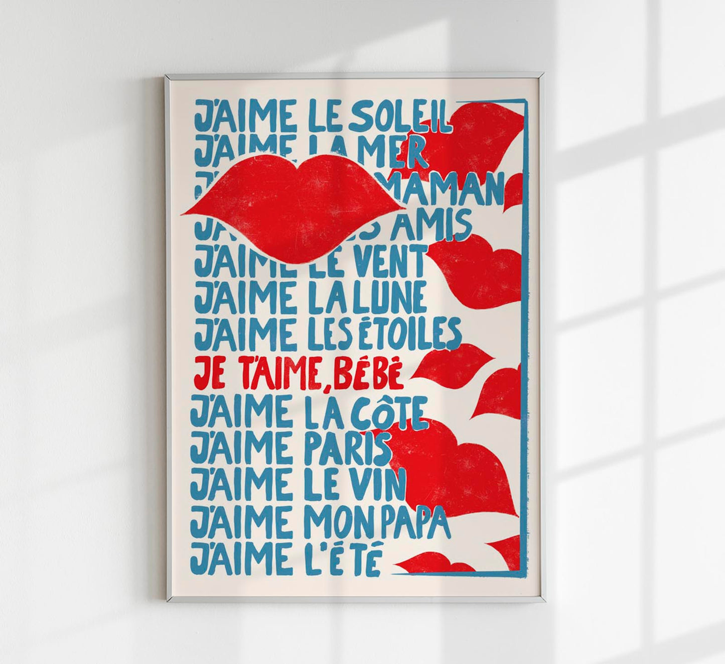 Je T'aime Art Print