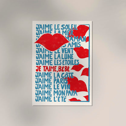 Je T'aime Art Print