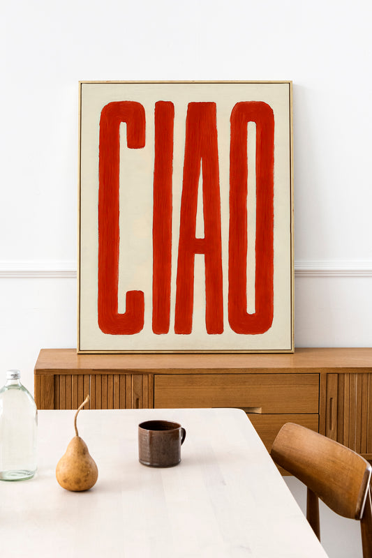 Ciao Red Art Print