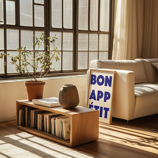 Bon Appétit Blue Art Print