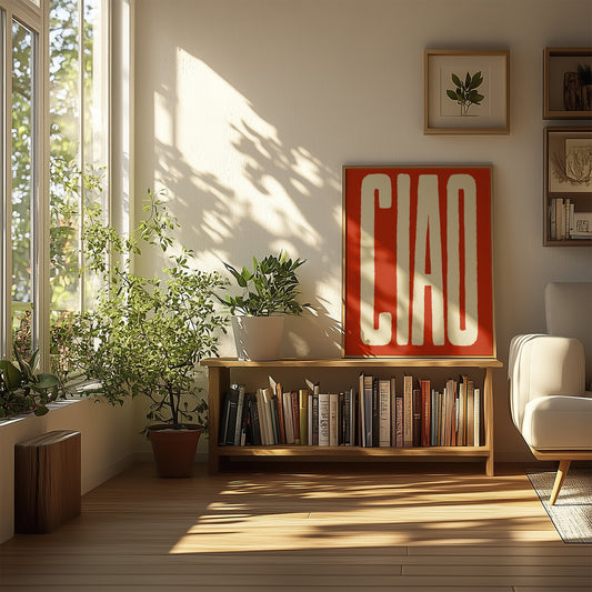 Ciao Red Art Print