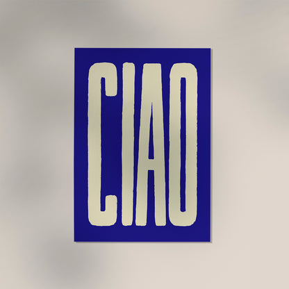 Ciao Blue Art Print