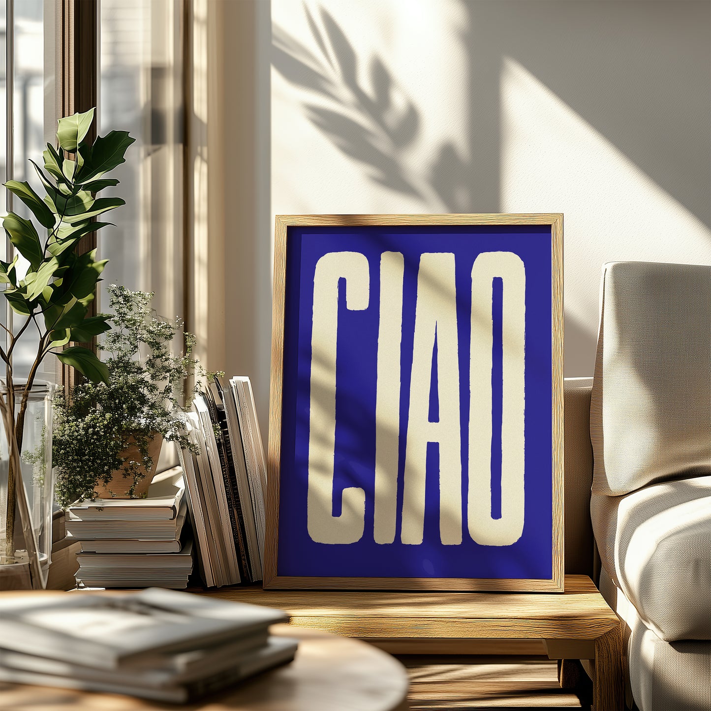 Ciao Blue Art Print