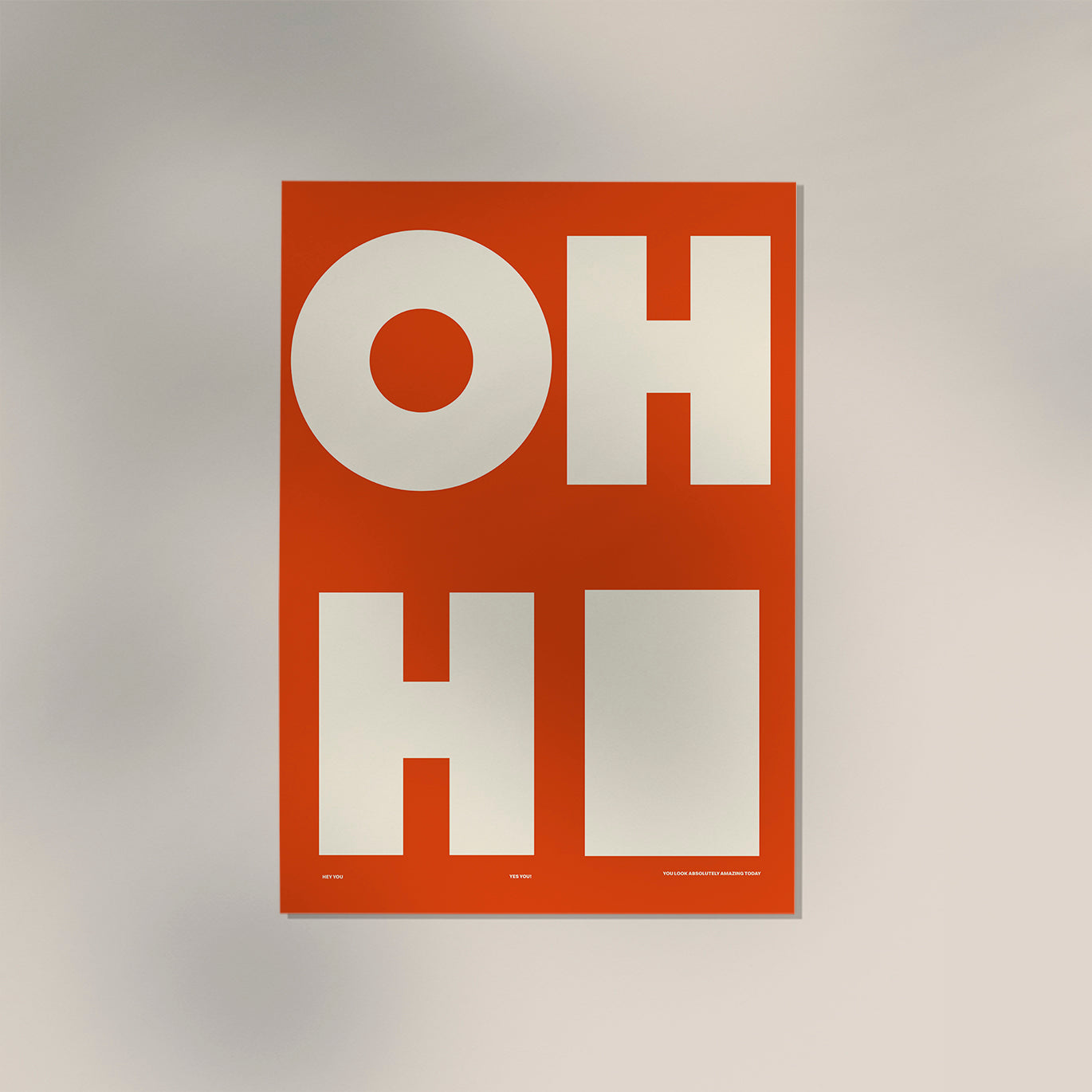 Oh Hi! Coral Art Print