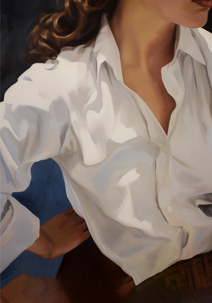 A business woman art Print