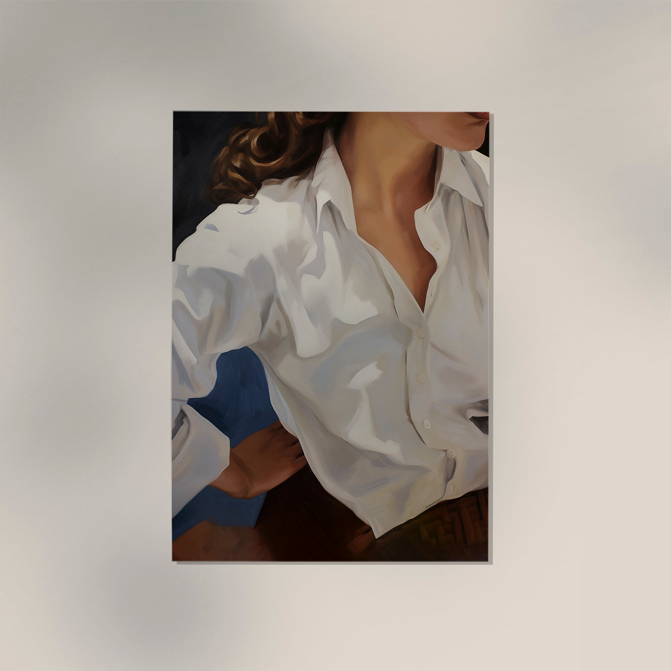 A business woman art Print