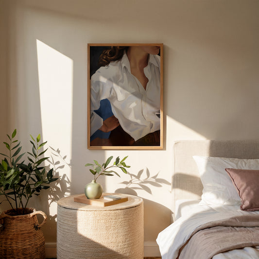 A business woman art Print