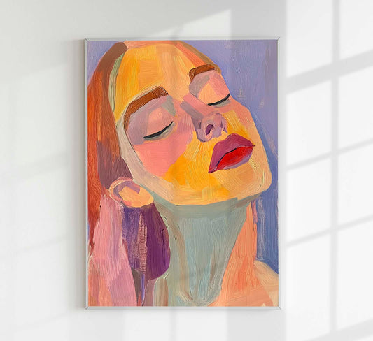 Contemplanting Woman Art Print