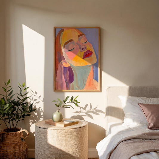 Contemplanting Woman Art Print