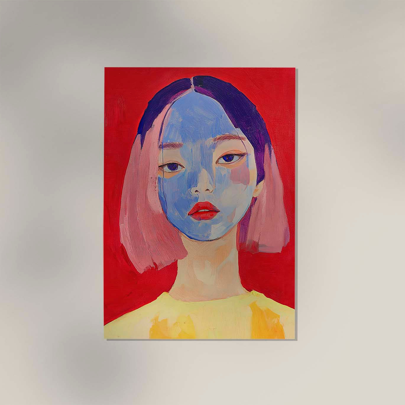 Short Hair Girl Art Print