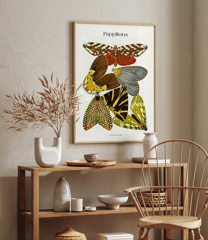 Pappilons plate 14 by Séguy Art Poster