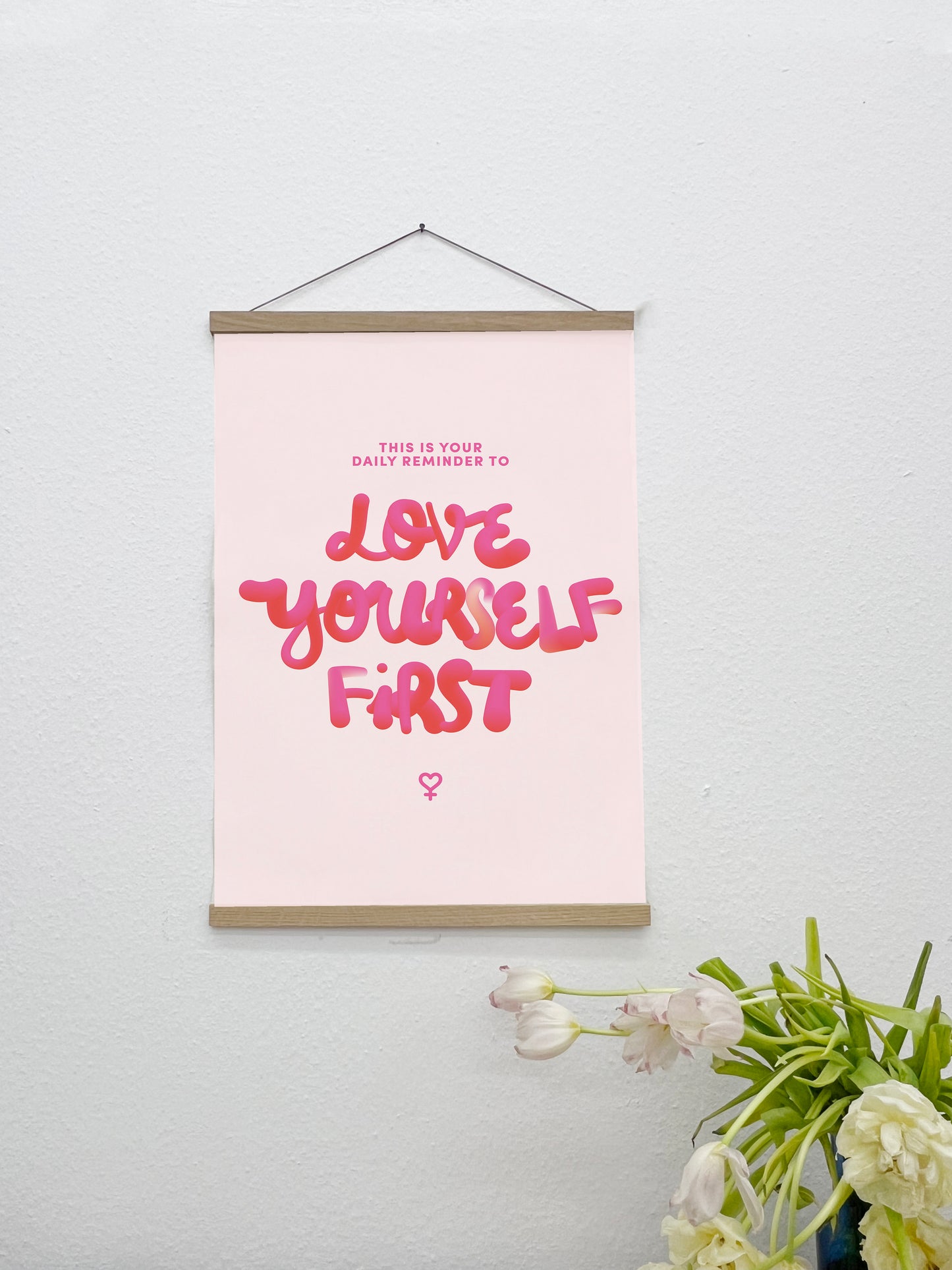 Sale: Love Yourself First A2 Size Canvas Print