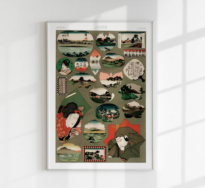 Collage Japon Poster