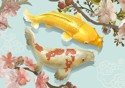 Koi Japanese Fish Poster Art