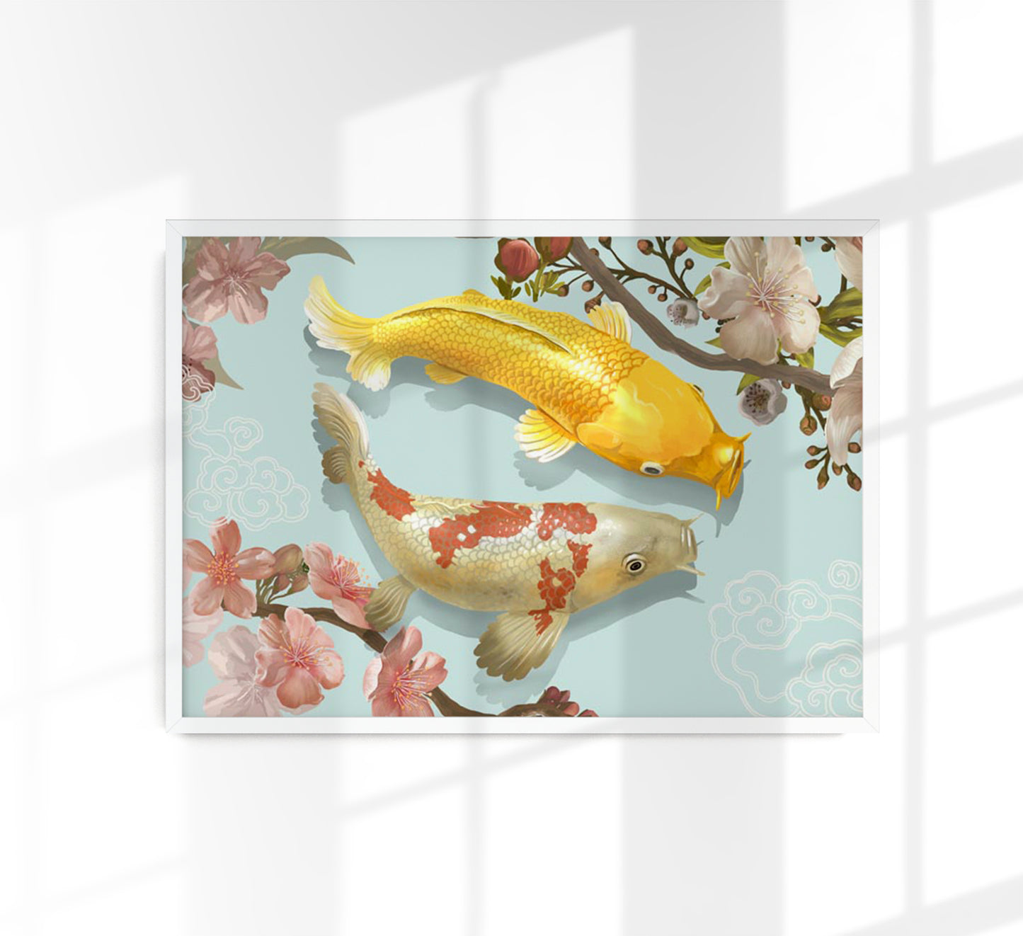 Koi Japanese Fish Poster Art