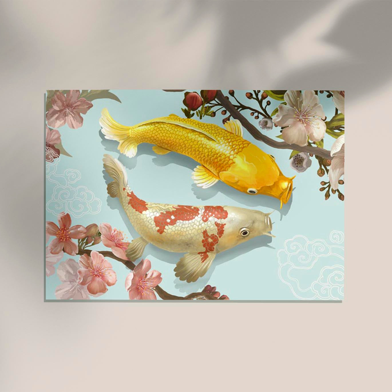 Koi Japanese Fish Poster Art