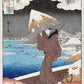 Lonely Geisha in the snow Poster