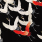 White Cranes and Red one flying Kimono Poster