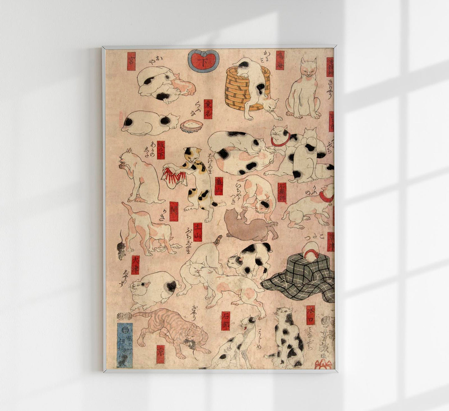 Cats of Tokaido by Kuniyoshi