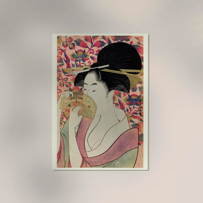 Geisha Holding a Comb by Kitagawa Utamaro
