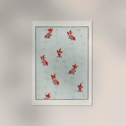 Japanese Koi Fish Pattern Poster