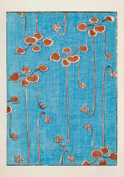 Japanese Flower from Bijutsu Sekai by Watanabe Seite