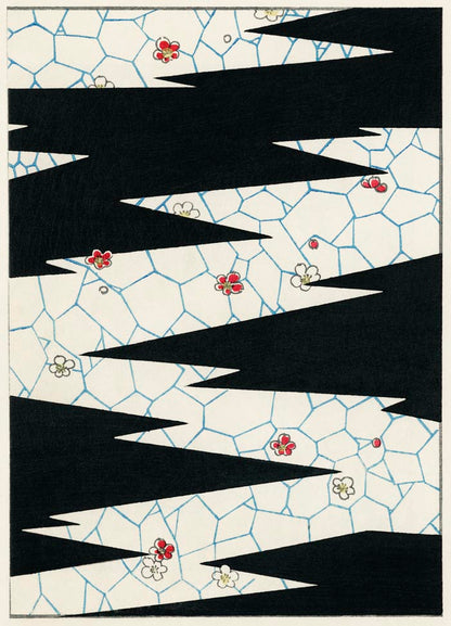 Japanese Kimono Pattern from Bijutsu Sekai by Watanabe Seite