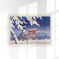 Snow at Itsukushima by Hasui