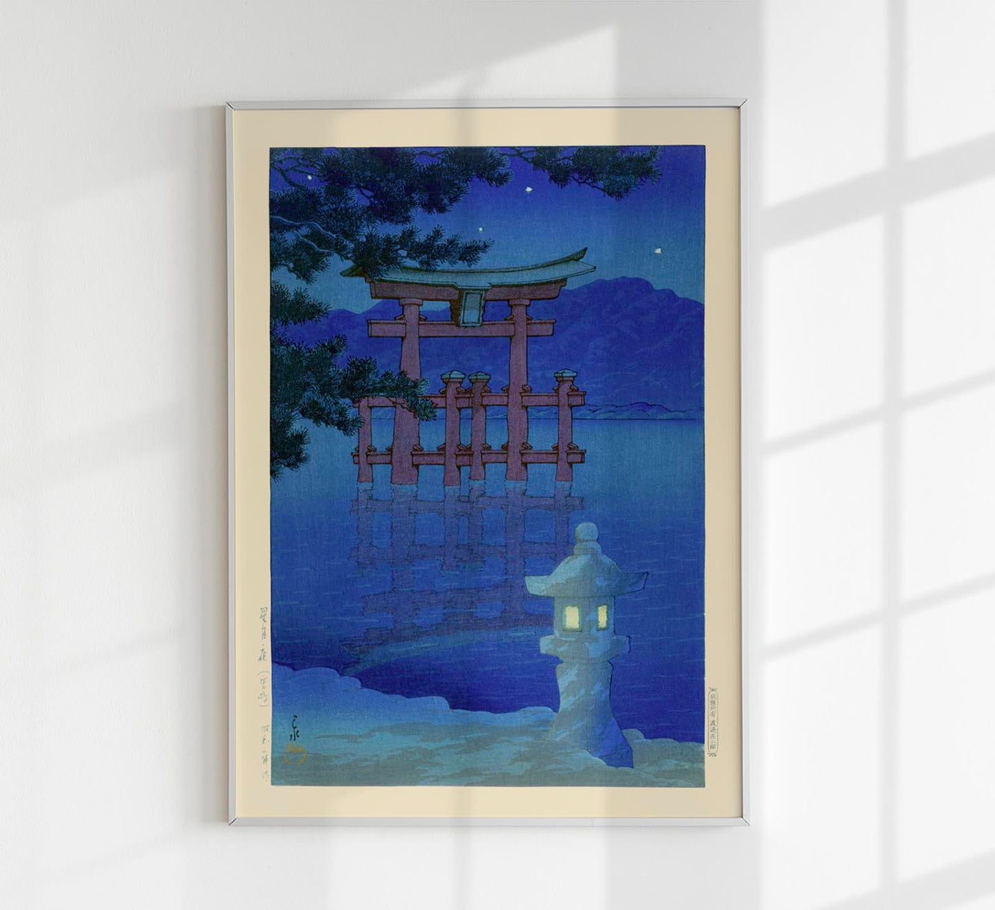 Starlit Night at Miyajima by Hasui