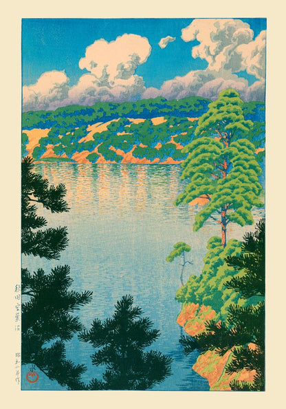 Akisu Lake by Hasui