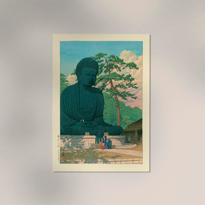 Great Buddha at Kamakura by Hasui