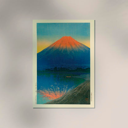 Lake Yamanaka and Mt. Fuji by Hasui Poster