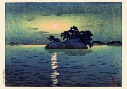 Matsushima in Moonlight by Hasui