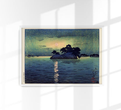 Matsushima in Moonlight by Hasui