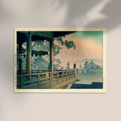 Nigatsudo Temple, Nara by Hasui