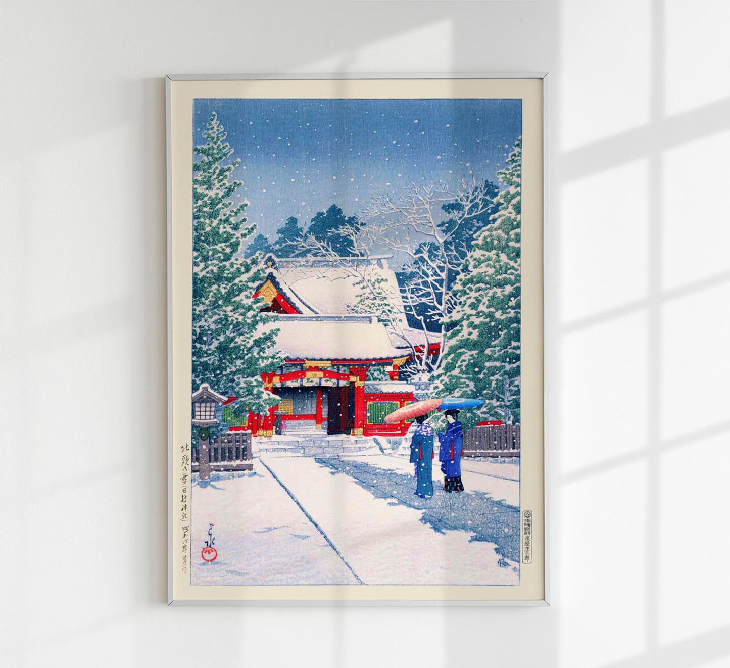 Snow at Hie Shrine by Hasui