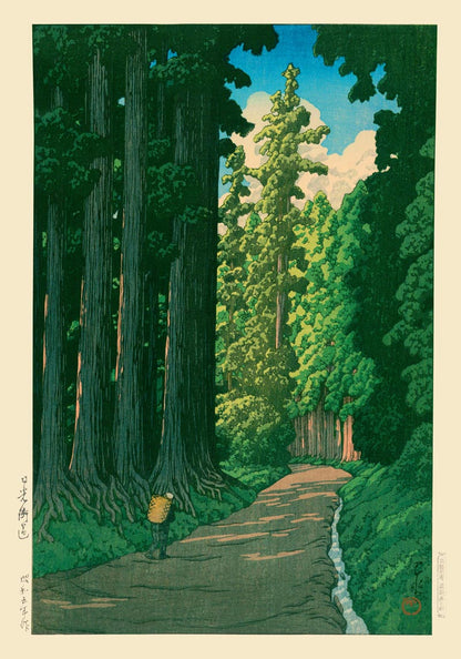 Road to Nikko by Hasui Poster