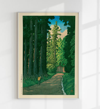 Road to Nikko by Hasui Poster