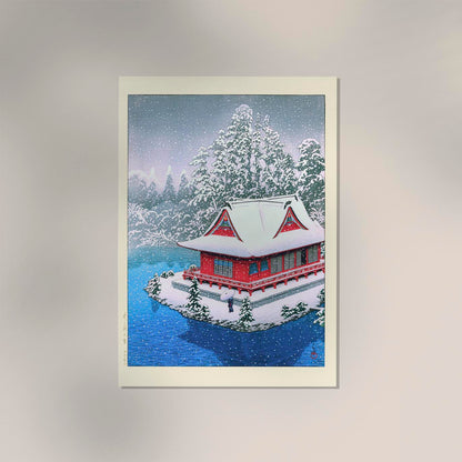 Snow at Inokashira by Hasui