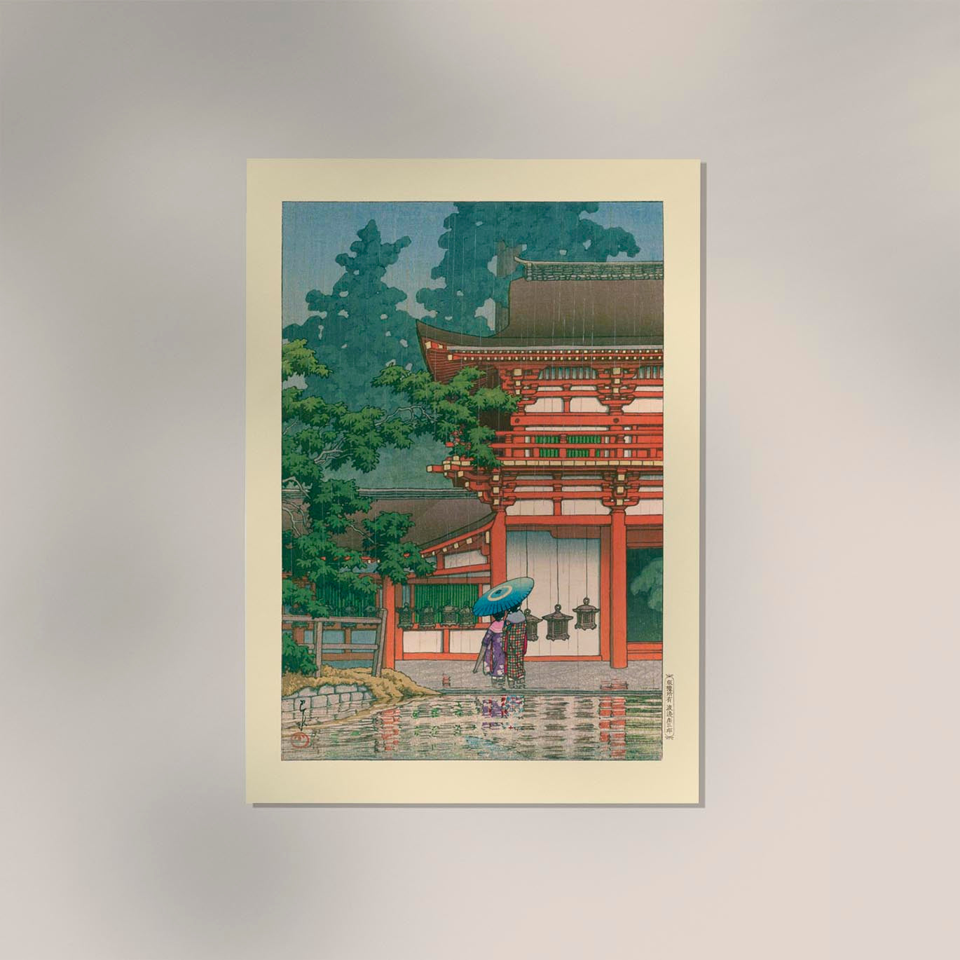 Kasuga Shrine Art Print By Kawase Hasui