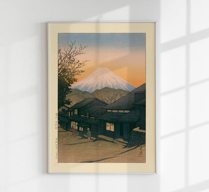 Yui, Suruga Art Print By Kawase Hasui