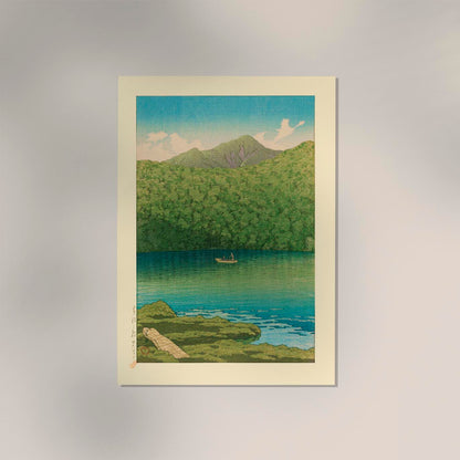 Morning at Tsutanuma Pond Art Print by Kawase Hasui