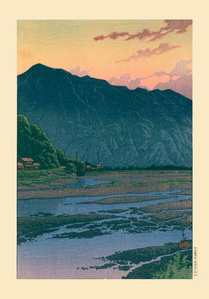 Chichibu In The Evening Art Print by Kawase Hasui