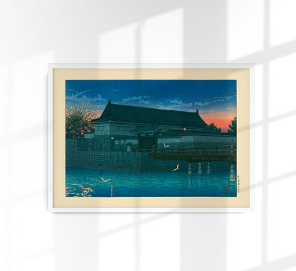 Hirakawa Gate Art Print by Kawase Hasui